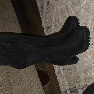 Diba Black Heeled Boots